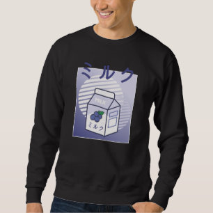 Kawaii Koe Retro Japanse blauwbes Trui