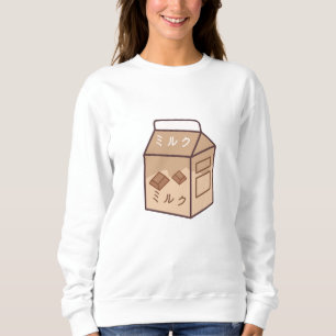 Kawaii Koe Retro Japanse chocolademelk Trui