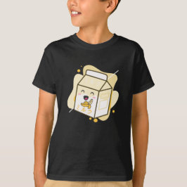 Kawaii Koe Retro Japanse Chocolate Milk Koeien T-shirt