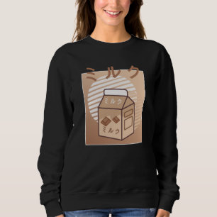 Kawaii Koe Retro Japanse Chocolate Milk Koeien Trui