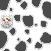 Kawaii koe sticker (Voorkant)