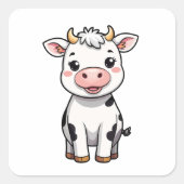 Kawaii Koe Sticker (Voorkant)