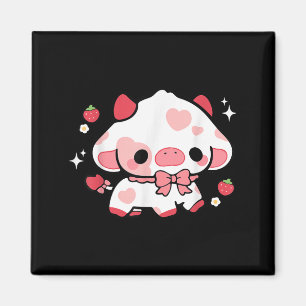 Kawaii Koe Strawberry Lief Esthetische Anime Meisj Magneet