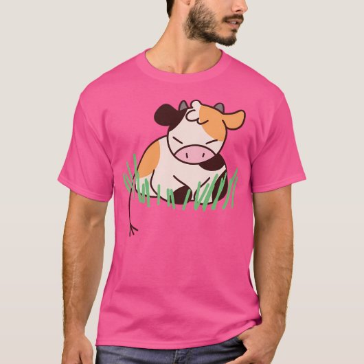 Kawaii Koe T-shirt (Voorkant)