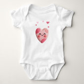 Kawaii koekje met harten en spikkels romper (Voorkant)