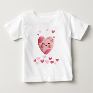 Kawaii koekje met harten en spikkels T-shirt