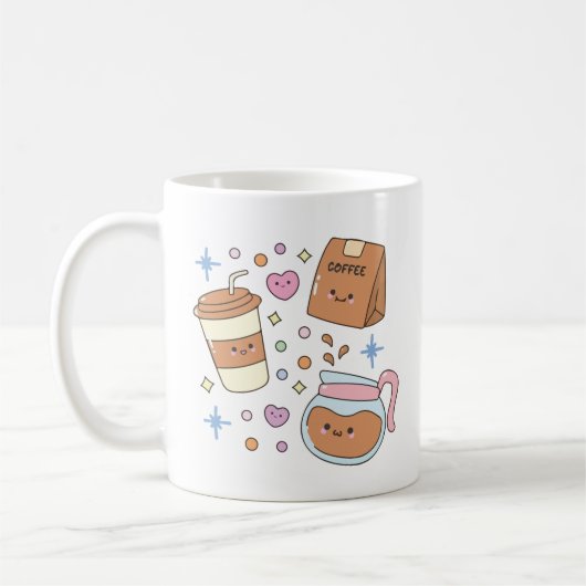 Kawaii koffie koffiemok (Links)