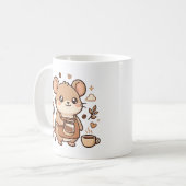 Kawaii Koffie Muis Mok (Voorkant links)