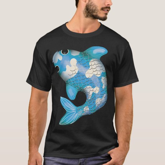 Kawaii Koi Vis T-shirt (Voorkant)