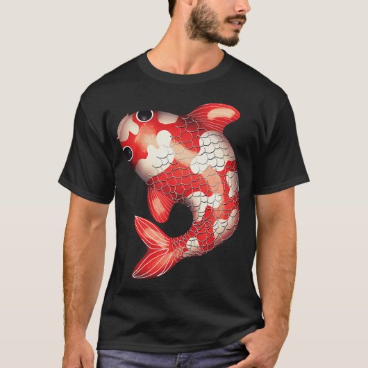 Kawaii Koi Vis T-shirt (Voorkant)