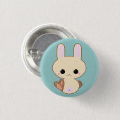 Kawaii Kokeshi Bunny Pin Ronde Button 3,2 Cm (Voorkant /achterkant)