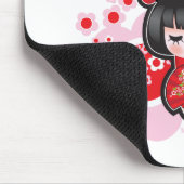 Kawaii Kokeshi Doll Muismat (Hoek)