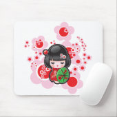 Kawaii Kokeshi Doll Muismat (Met muis)