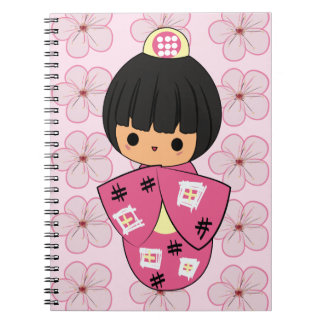 Kawaii Kokeshi Doll notebook Notitieboek