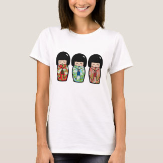 Kawaii Kokeshi Trio Japans Shirt Doll