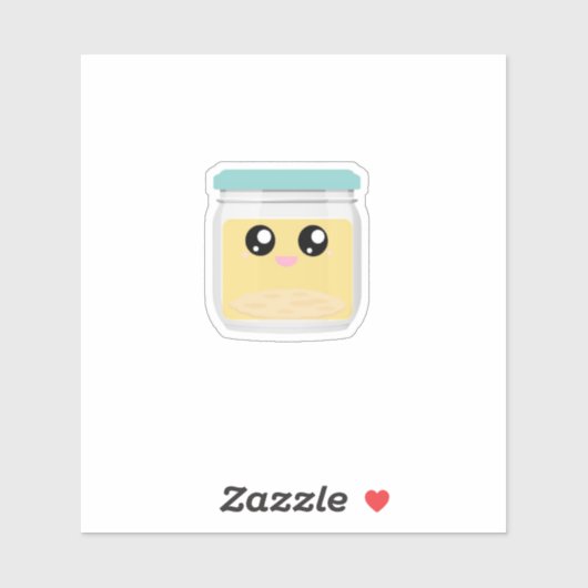 Kawaii Kombucha Scoby- Vinyl Sticker (Vel)