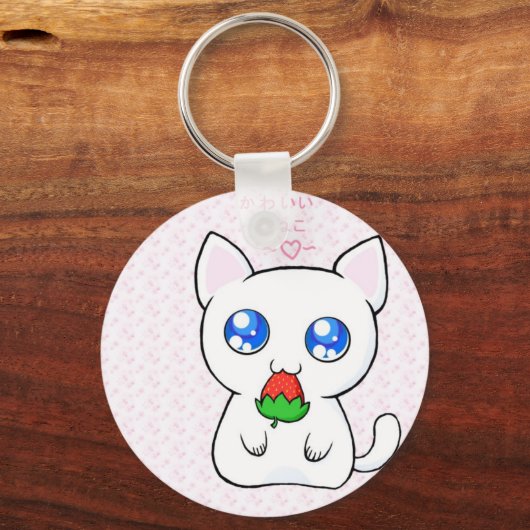 Kawaii Koneko Sleutelhanger (Voorkant)