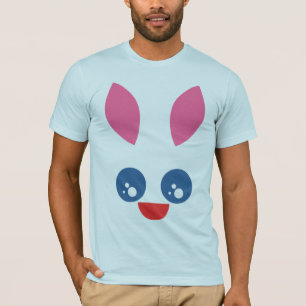 Kawaii Konijn Konijn Gelukkig Gezicht T-shirt