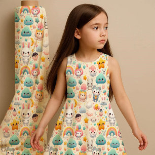 Kawaii Konijn Pastel Fantasievolle Kinderkamer Sto Stof