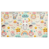 Kawaii Konijn Pastel Speelse Kinderkamer Kussenslo Kussensloop (Voorkant-Links)