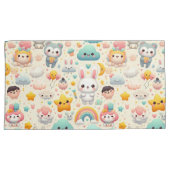 Kawaii Konijn Pastel Speelse Kinderkamer Kussenslo Kussensloop (Voorkant-Rechts)