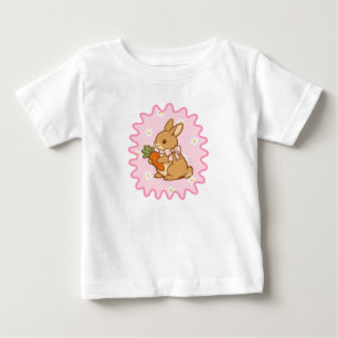 Kawaii Konijn Wortel Lente Bloemen