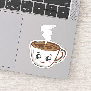 Kawaii Kopje koffie Sticker
