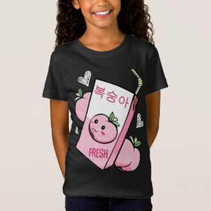 Kawaii Koreaanse perzik sap Fruit Lovable Cuteness T-shirt