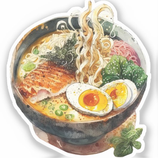 Kawaii Korean Ramen Stickers (Voorkant)