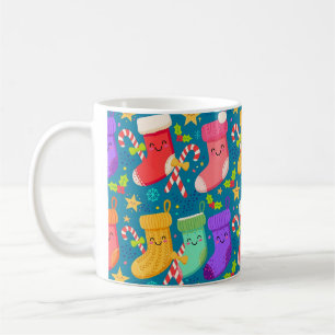 Kawaii Kousen Gezichten Patroon Koffiemok