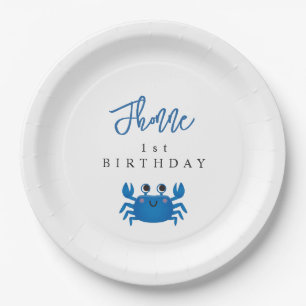 Kawaii Krab Strand Verjaardagsfeest Servetten Papieren Bordje