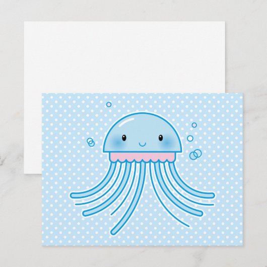 Kawaii kwal briefkaart (Voorkant / Achterkant)