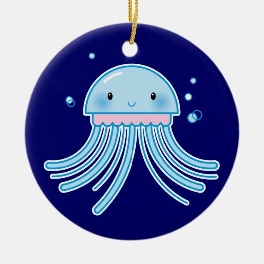 Kawaii kwal keramisch ornament (Voorkant)