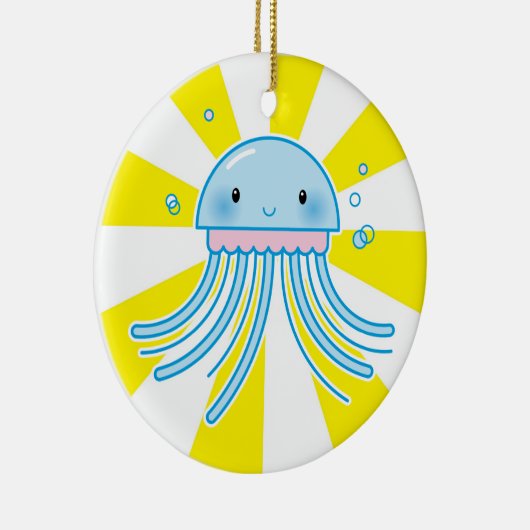 Kawaii kwal keramisch ornament (Rechts)