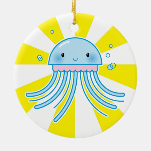 Kawaii kwal keramisch ornament (Achterkant)