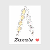Kawaii Kwartel Ei Vinyl Sticker (Vel)
