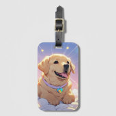 Kawaii Labrador Retriever hemel en sterren Bagagelabel (Voorkant (verticaal))