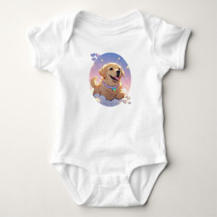 Kawaii Labrador Retriever hemel en sterren Romper