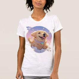 Kawaii Labrador Retriever hemel en sterren T-shirt