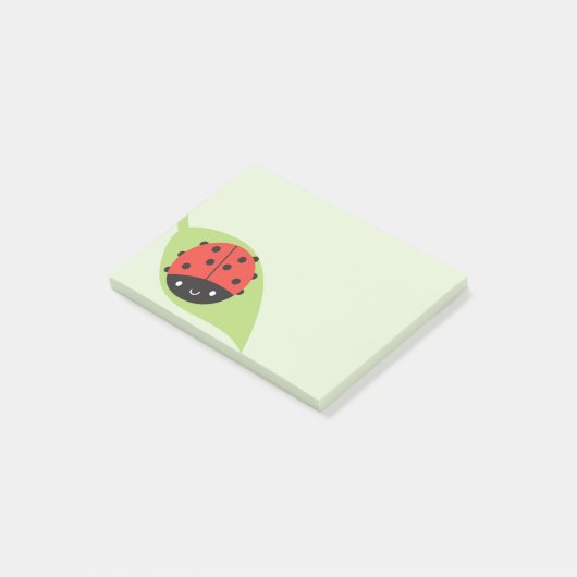 Kawaii Ladybug Post-it® Notes (Schuin)
