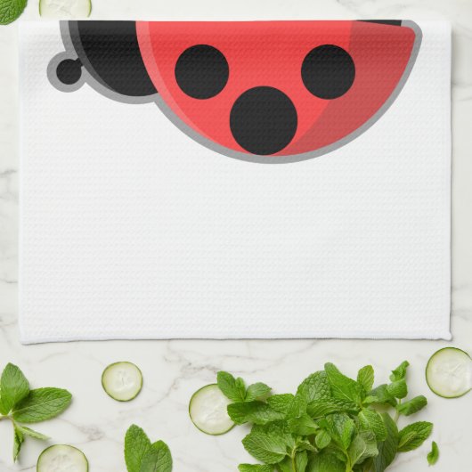 Kawaii Ladybug Theedoek (Gevouwen)