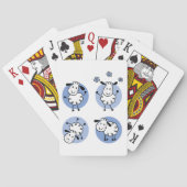 Kawaii Lam Doodle Dier Pokerkaarten (Achterkant)