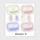 Kawaii Laptop & Muis Vinyl Sticker (Vel)