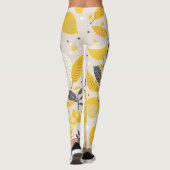 Kawaii Lemon Pattern Leggings (Achterkant)