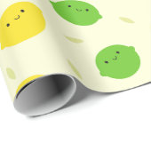 Kawaii Lemons & Limes Cadeaupapier (Rol Hoek)