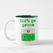 KAWAII LET'S GO GREEN POT MOKKOP TWEEKLEURIGE KOFFIEMOK (Links)