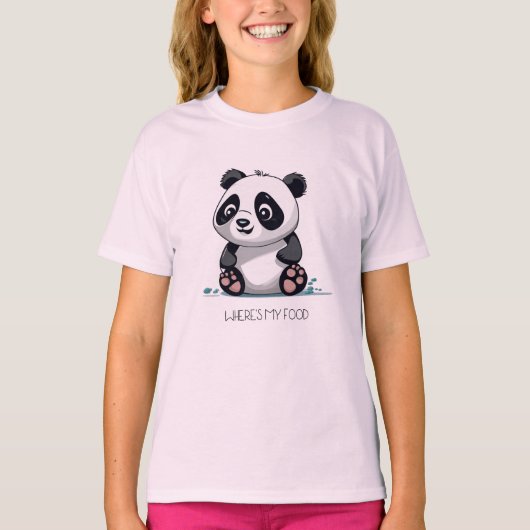 Kawaii Leuk Baby Panda Design T-shirt (Voorkant)