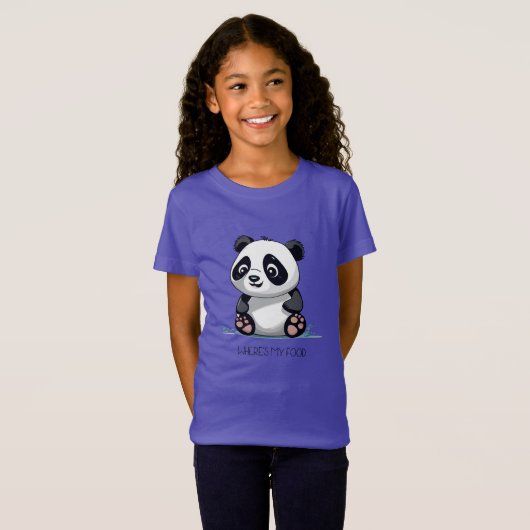 Kawaii Leuk Baby Panda Design T-shirt (Voorkant volledig)