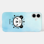 Kawaii Leuk Beer Gezicht - Kawaii Minimalist Line  Case-Mate iPhone Case (Achterkant (horizontaal))