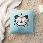 Kawaii Leuk Beer Gezicht - Kawaii Minimalist Line  Kussen (Deken)